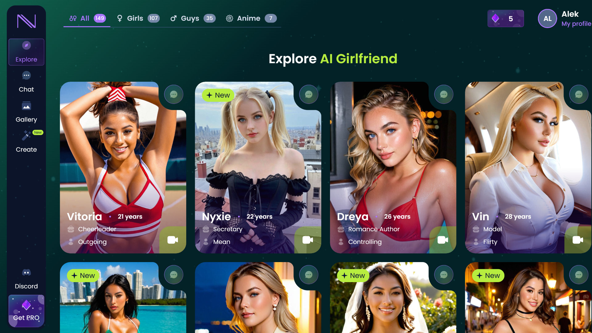 Infatuated AI frontpage
