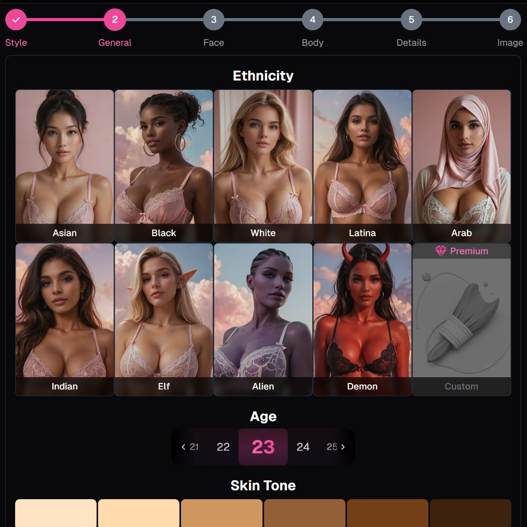 Our Dream AI girl generator